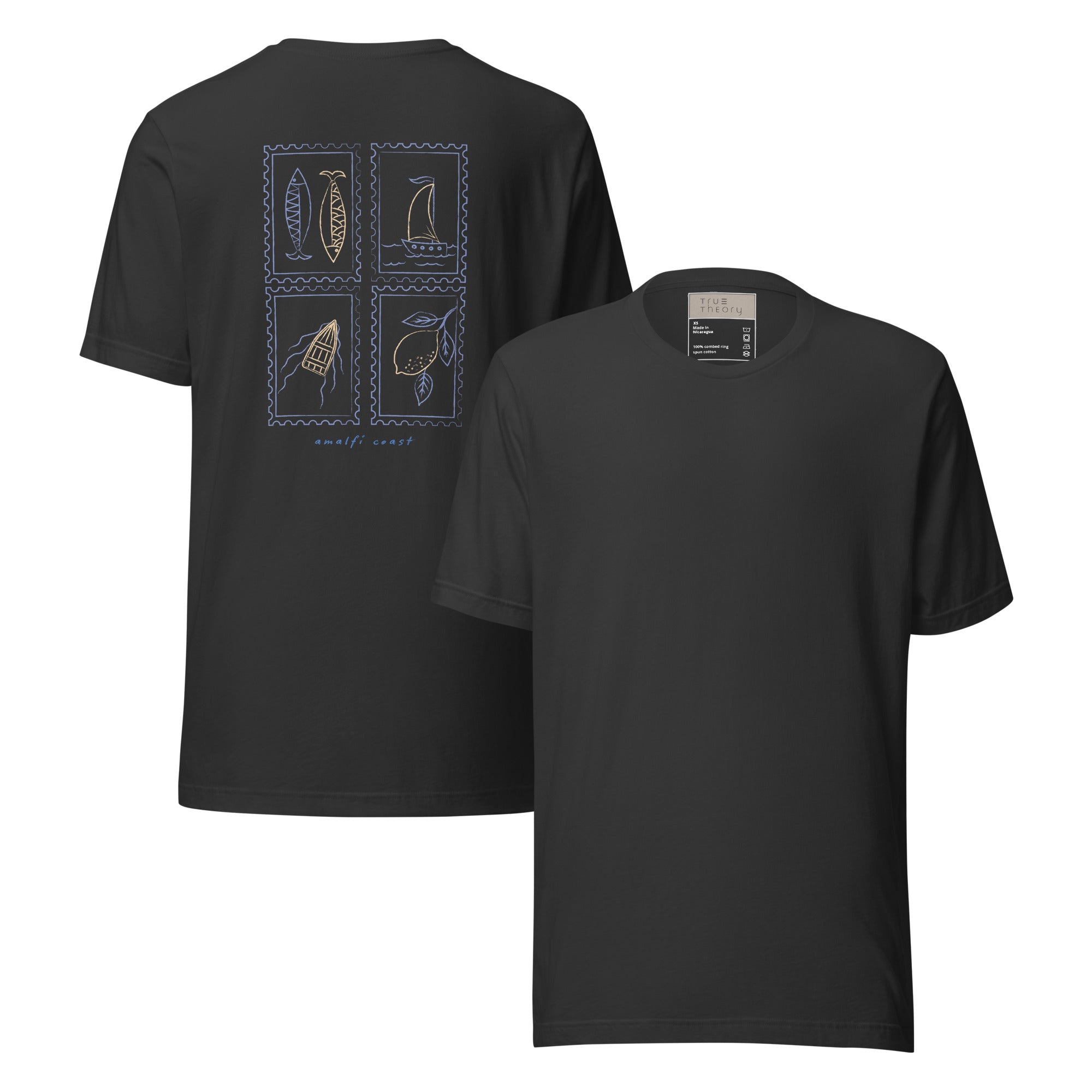 Amalfi Stamps Graphic Tee