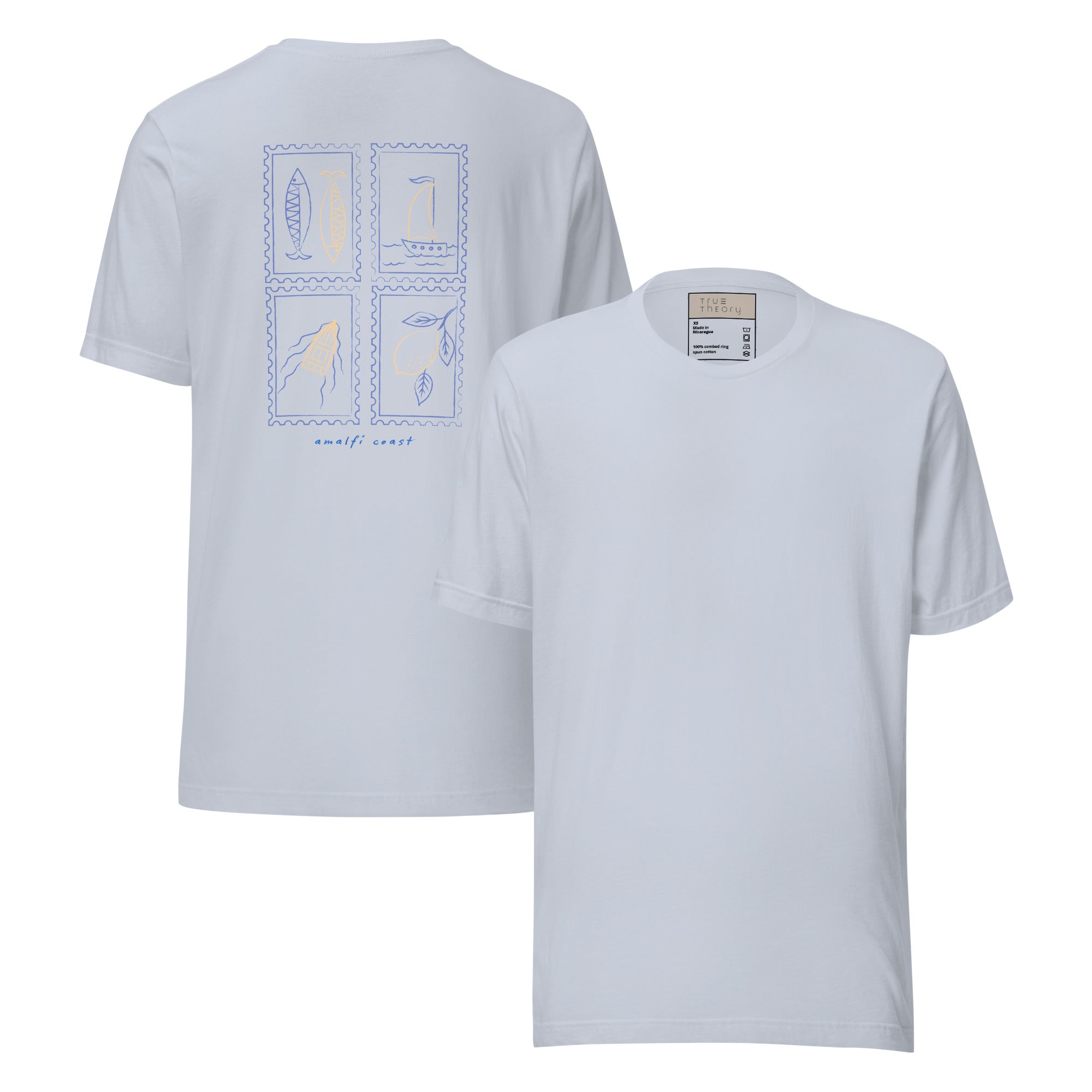 Amalfi Stamps Graphic Tee