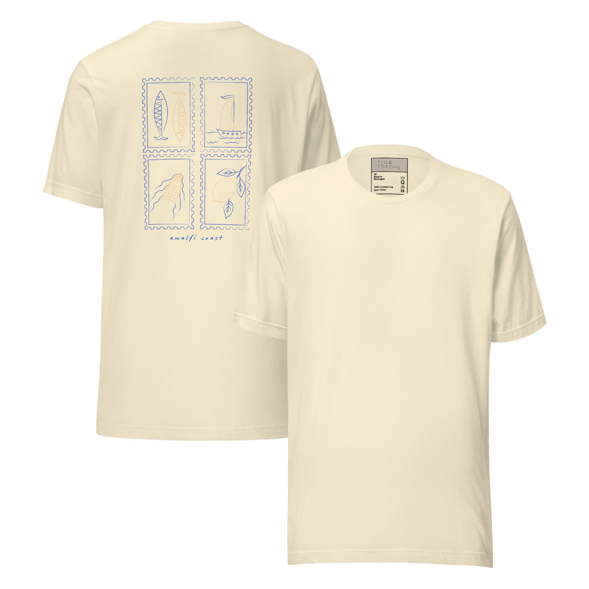Amalfi Stamps Graphic Tee