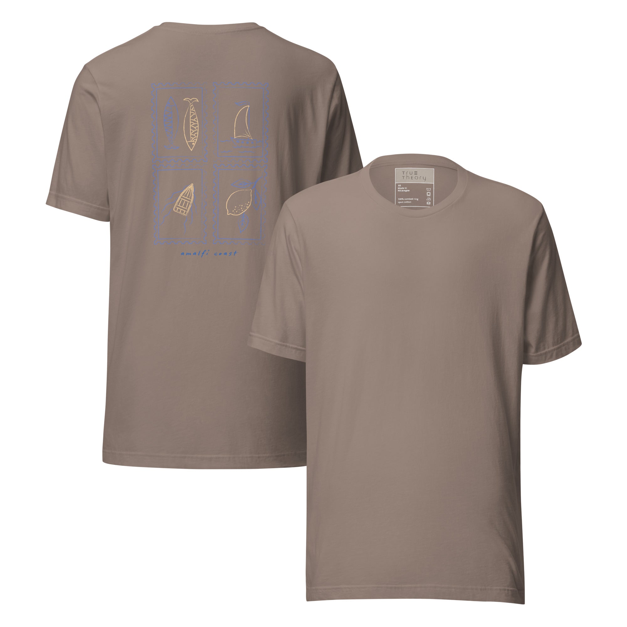 Amalfi Stamps Graphic Tee