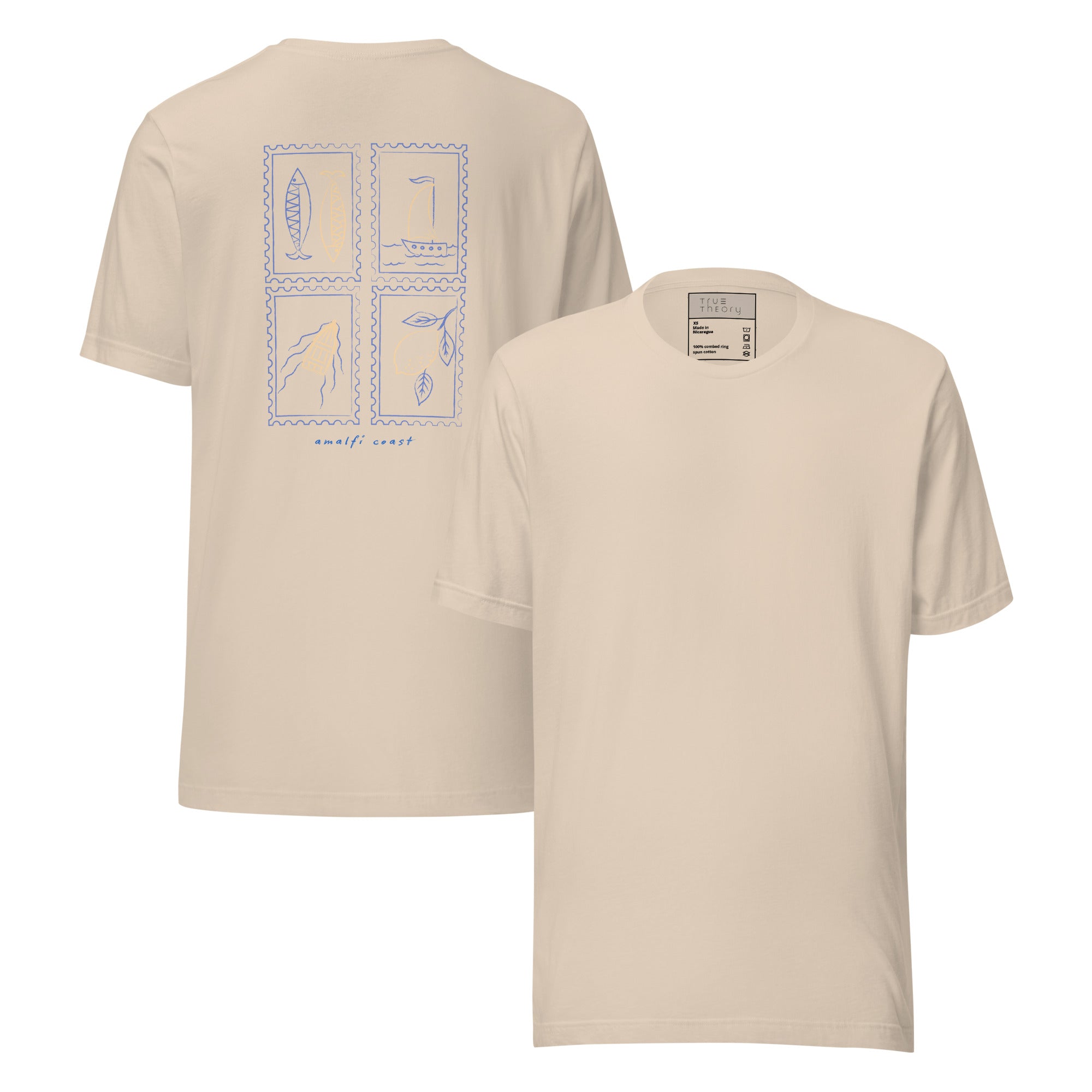Amalfi Stamps Graphic Tee