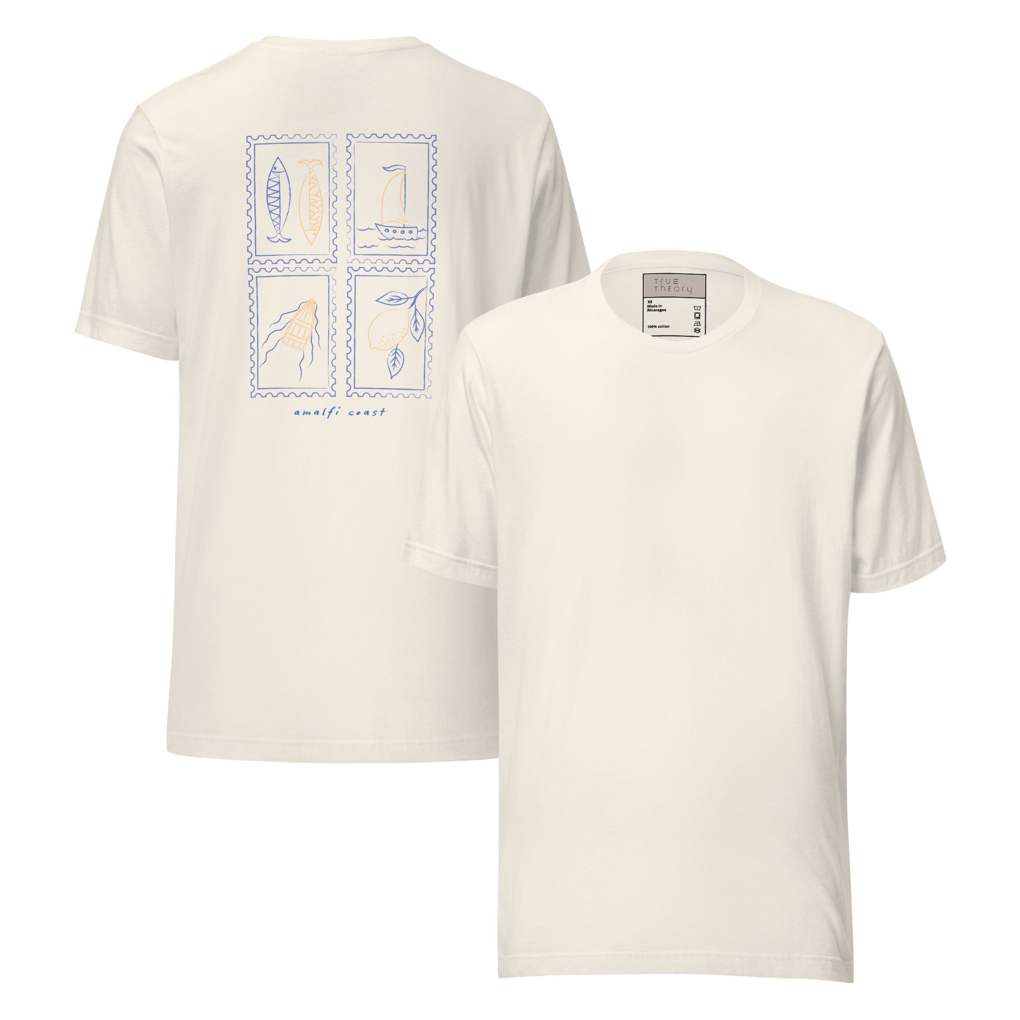 Amalfi Stamps Graphic Tee