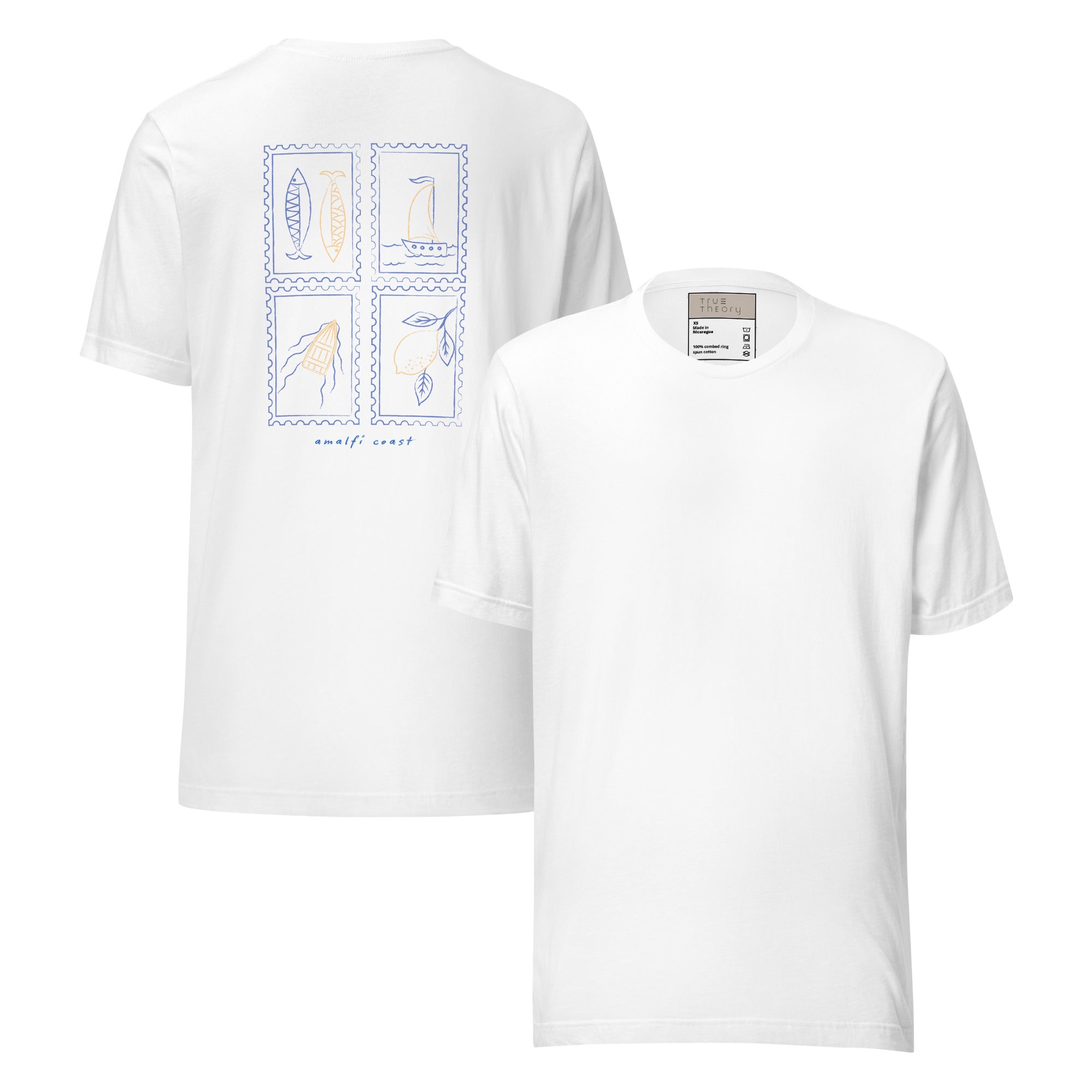 Amalfi Stamps Graphic Tee
